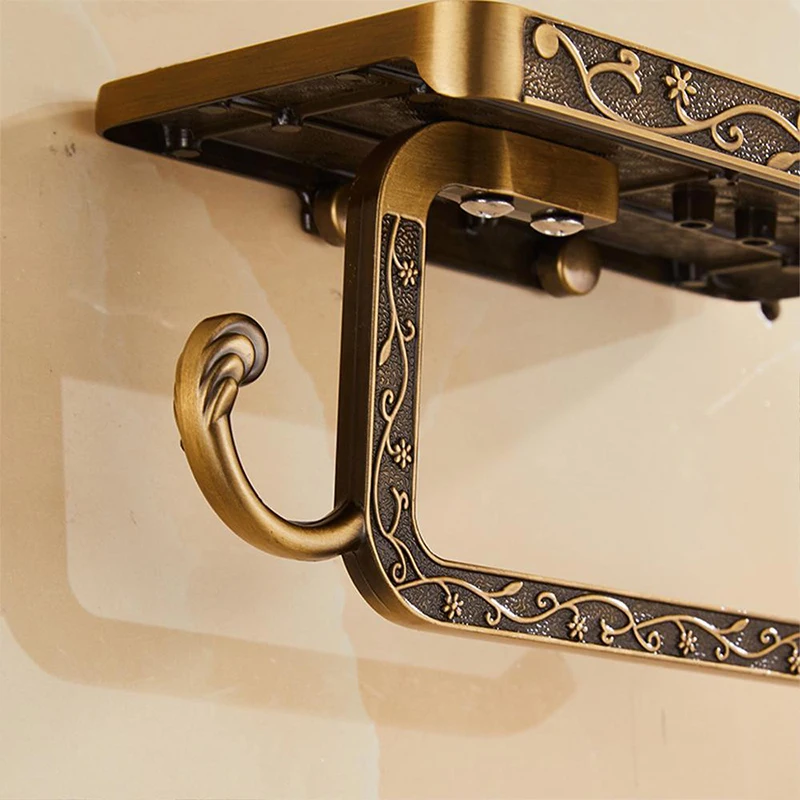 antique brass white toilet tissue roll paper holder black mobile phone shelve towel storage rack robe hook bathroom accessory free global shipping