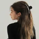 Заколка для волос с жемчугом Женская, аксессуар на голову в Корейском стиле, большого размера