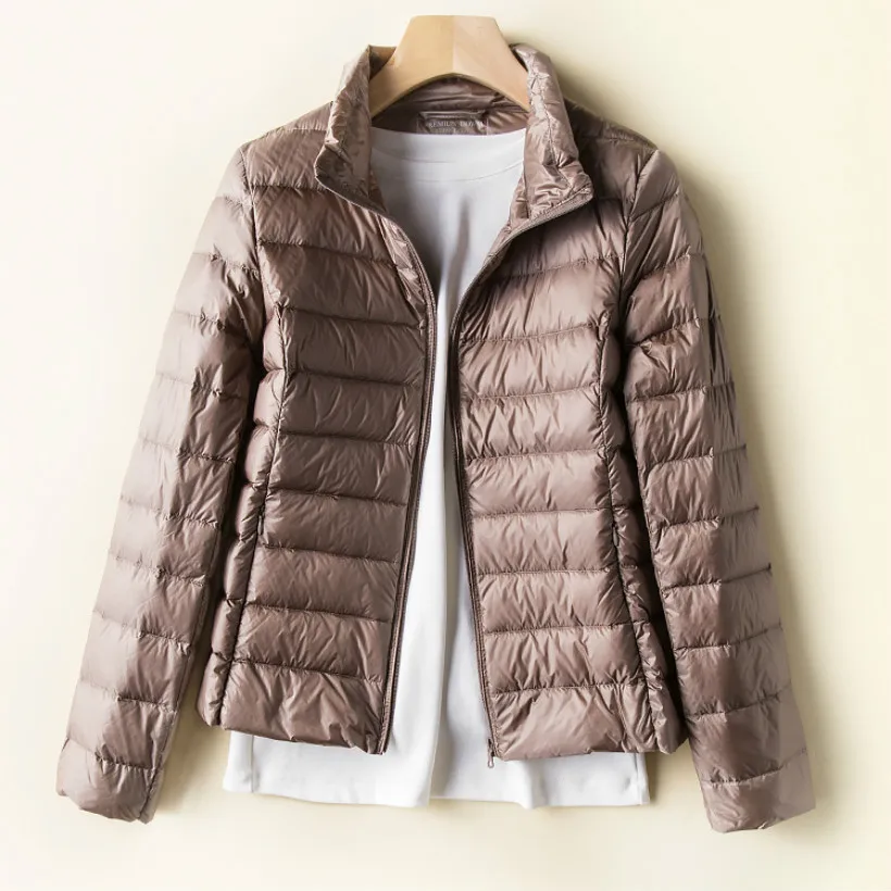 Куртка TECHOME Женская ульсветильник на белом утином пуху зимнее пальто 2020 тонкая