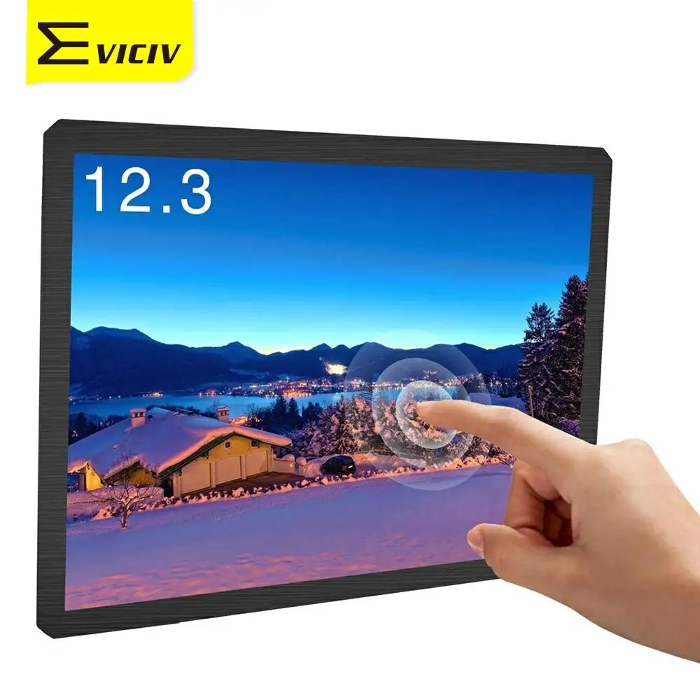 Портативный сенсорный экран EVICIV монитор 1600x1200 HD IPS 12 3 дюймов с подставкой для