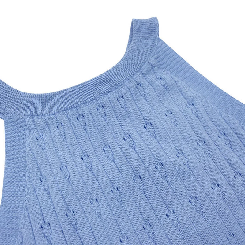 Вязаное мини Платье облегающее женское сексуальное безрукавка для девочек