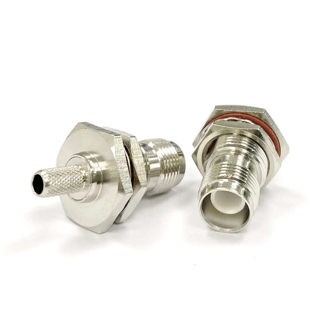 1PC RP-TNC Female Jack Nut Inner Pin RF Coax Connector Crimp RG58 RG142 RG400 LMR195 Straight Nickelplated NEW Wholesale | Обустройство