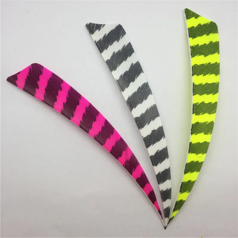 50 шт./лот 5 &quotЗащита полосатая оперение стрельба из лука охота и стрела реальная