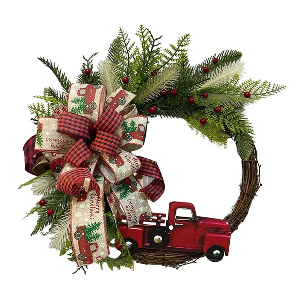 

Handmade Christmas Hanging Basket Home Door Garland Hanging Ornament Xmas Decor Christmas Oranments Decorations