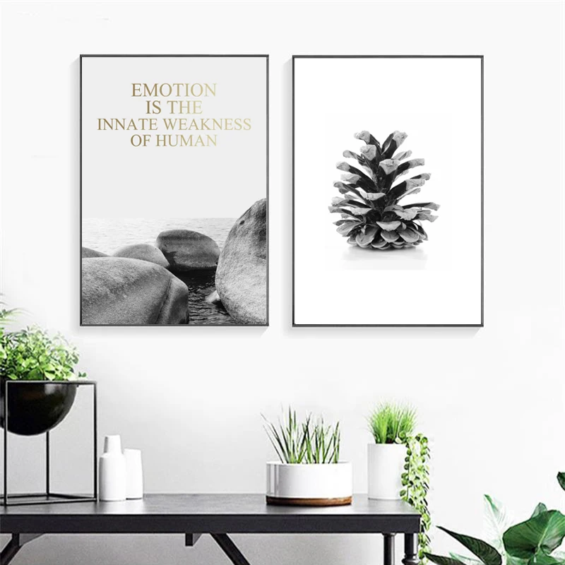 

Landscape Black White Canvas Painting Wall Art Nordic Posters and Prints Wall Pictures for Living Room Decoration Frameless