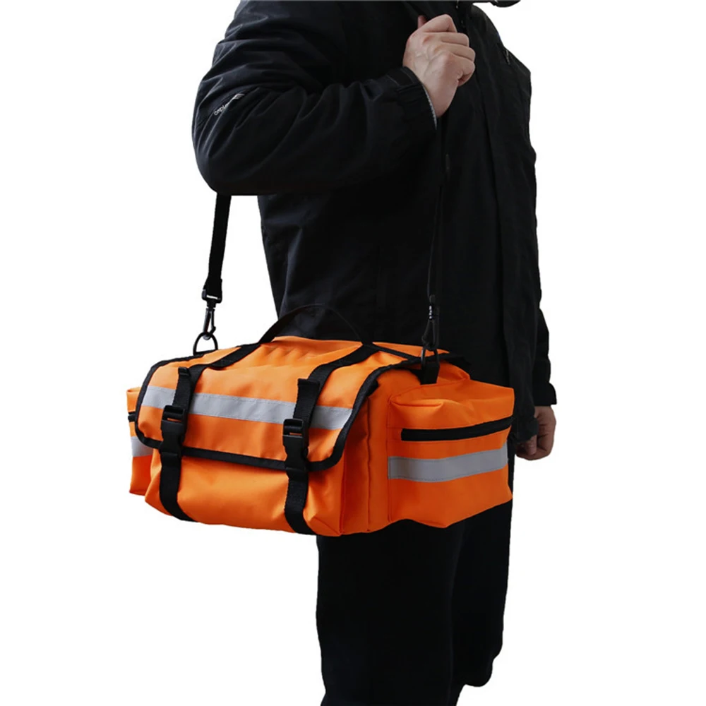

Portable Emergency Bag Home Outdoor Waterproof Oxford Cloth Trauma Bag First Aid Responder Set Supplies Kit Multi Pocket