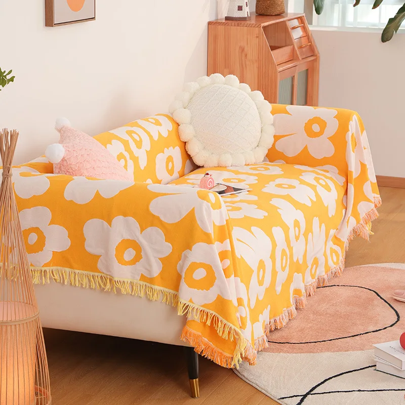 

Вязаное одеяло в скандинавском стиле, покрывало для дивана, покрывало с кисточками, дорожное одеяло для сна и ТВ, декоративное одеяло для ко...