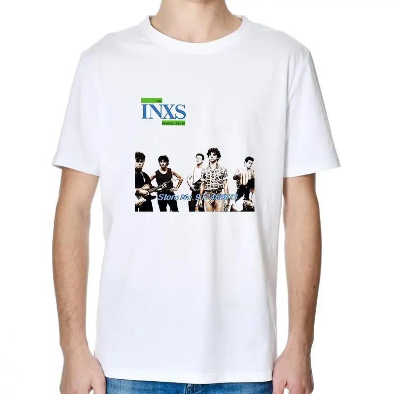 

Inxs Michael Hutchence Rock Band Retro Vintage Cool New Wave Music T Shirt Men Short Sleeve Shirt Cool Tees Tops Streetwear