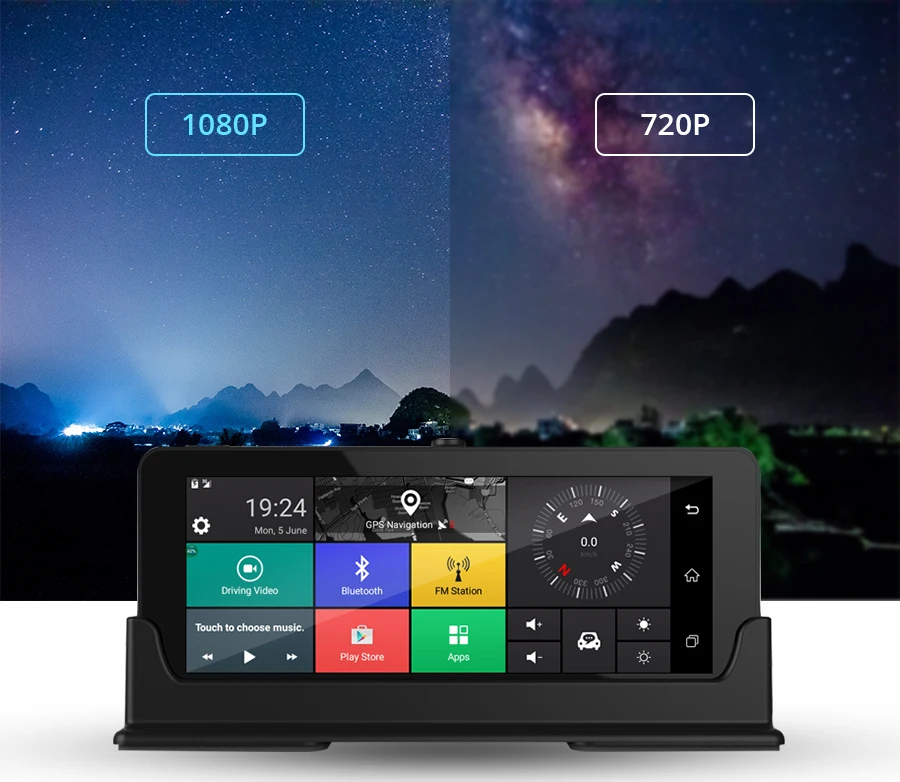 E-ACE E07 4G Dvr gps камера ADAS Android DVR Автоматическая Регистрация с gps навигацией Full HD 1080P видео рекордер две камеры s Vehicele
