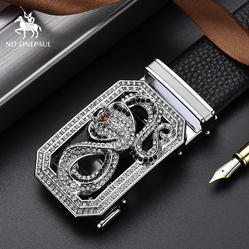 Мужской кожаный ремень с автоматической пряжкой шириной 3 8 см | Аксессуары для