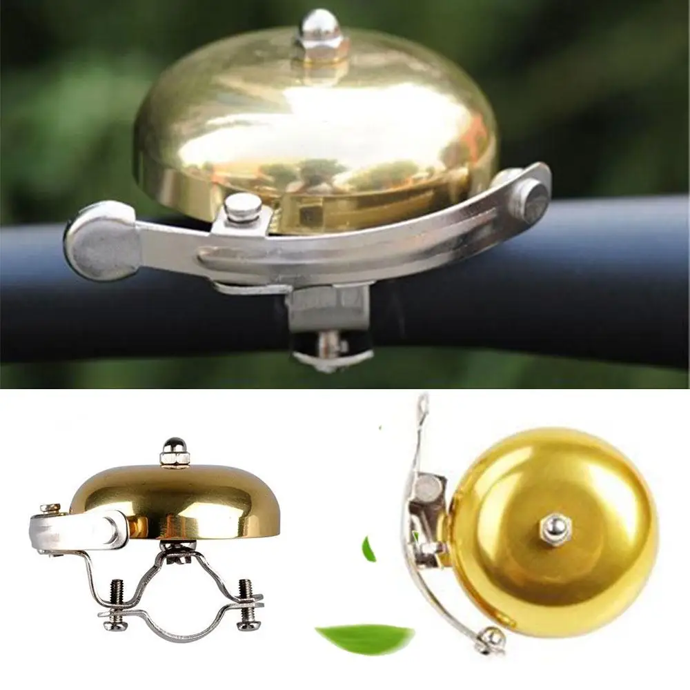 

1 PC Retro Metal Bike Ring Bicycle MTB Handlebar Bell Warming Loud Gold