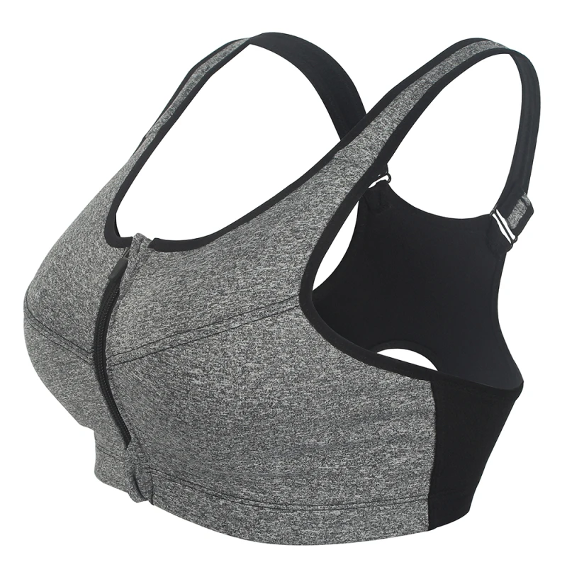 Женский спортивный бюстгальтер для фитнеса без косточек с защитой от тряски