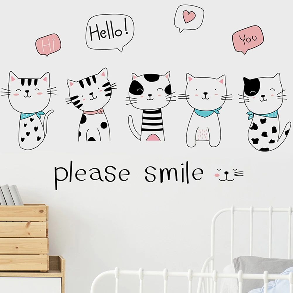 

Self-Adhesive Wall Sticker Waterproof Cartoon Art 30x90cm Vibrant Bedroom