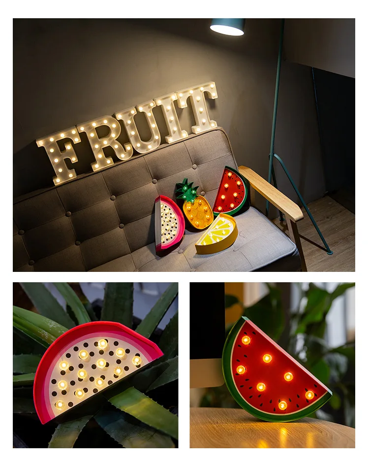 

Environmentally Friendly Paper Pineapple Ice Cream Fruit Decorative Lights Party Window Display Modeling Lights Solar Outdoor