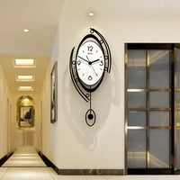 meisd decorative wall clock pendulum modern design wall watch decoration home quartz creative living room horloge free shipping