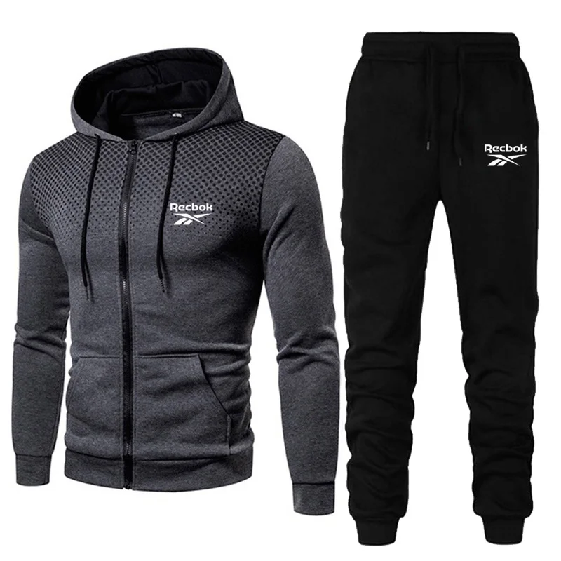 Мужской свитер пуловер толстовка брюки из двух предметов спортивная одежда с