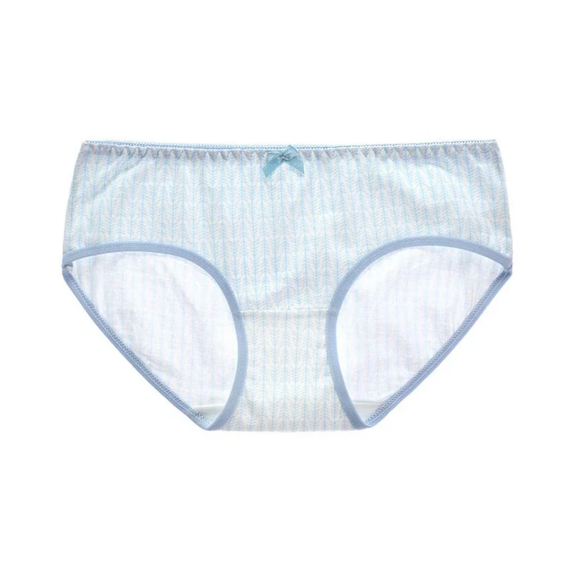 Нижнее белье для девочек 4 шт./лот хлопковые трусики с цветочным принтом мягкое