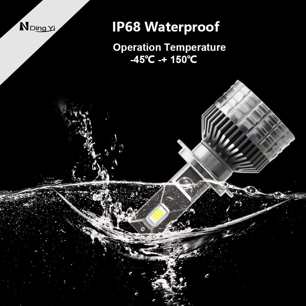 

BEDEHON High Power H7 LED H7 Headlight Bulb 90W 15000LM 6500K 3 Times Brightness Car Light for Universal Fit Car