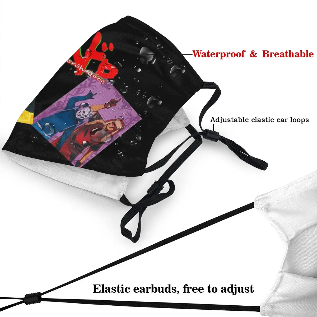 Маска для лица Dorohedoro коллаж не одноразовая Аниме Манга Готическая защита от