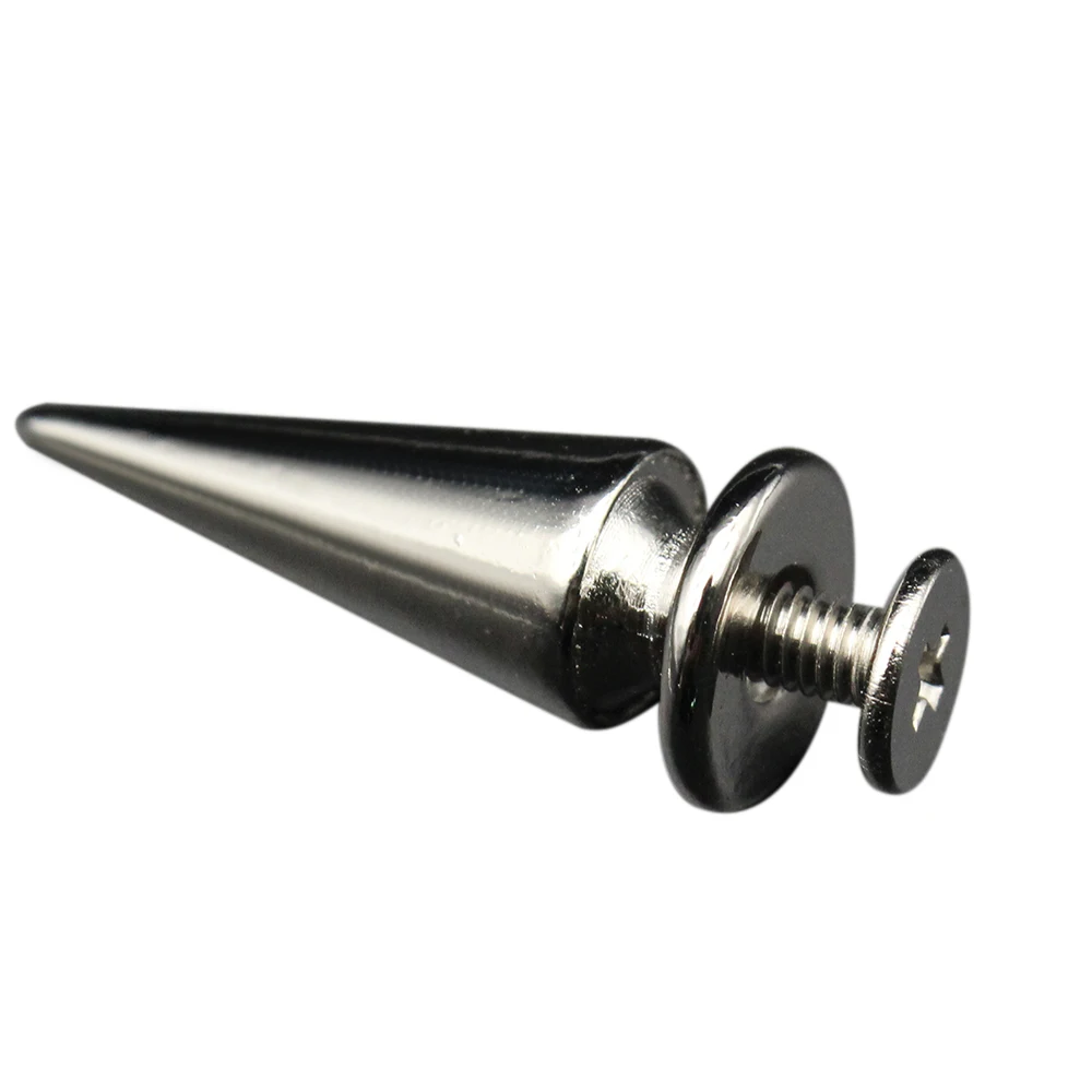 Металлические конусные шипы 20 шт. цилиндрические винты с заклепками кожаная