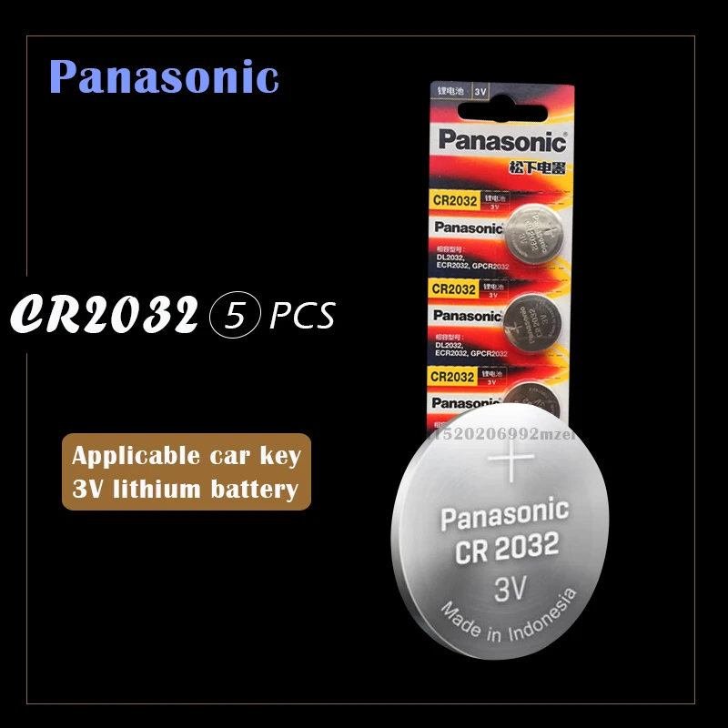 5 шт. бренд Новая батарея для цифрового фотоаппарата PANASONIC cr2032 3v кнопочная ячейка батарейки-таблетки для мобильного часо-компьютер cr 2032