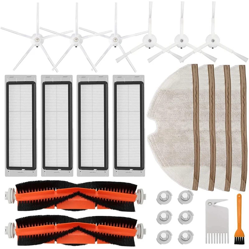 

Accessories Kit for Roborock S5 S6 E20 E25 E35 S50 for xiaomi Mi Mijia Robotic Vacuum Cleaner, 22 Pack Replacement Parts