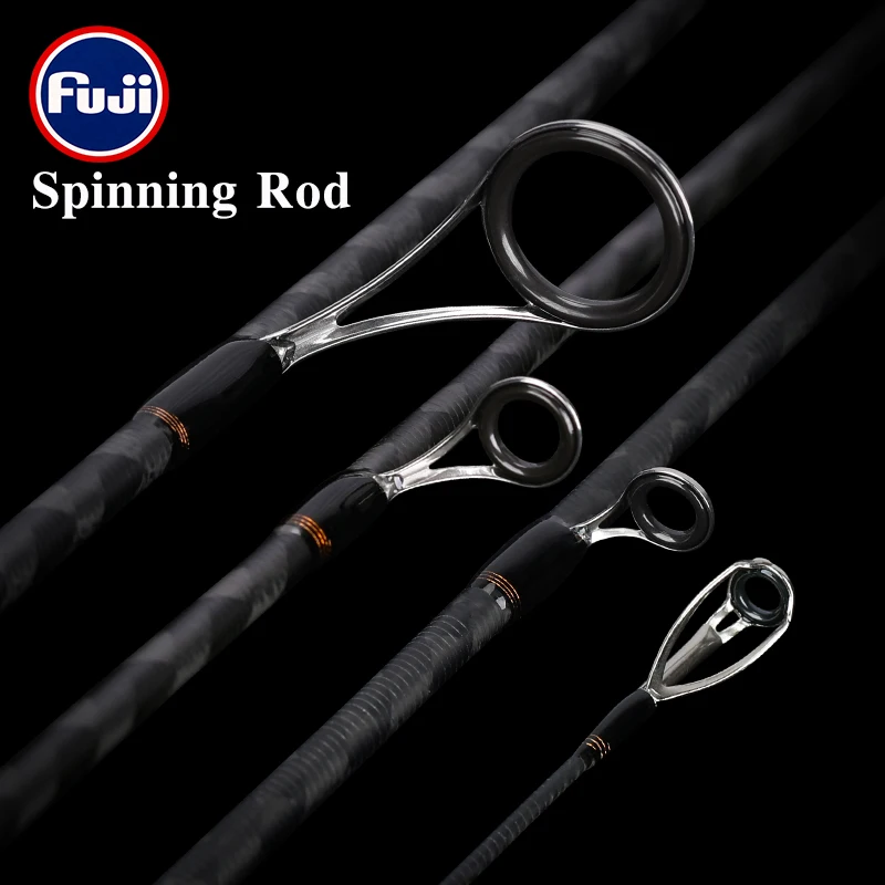 TSURINOYA Spinning Casting Fishing Rod FUJI Guide PTEROSAURIA 2.28m Long Pike Bass Carbon 2 Section Rods | Спорт и развлечения