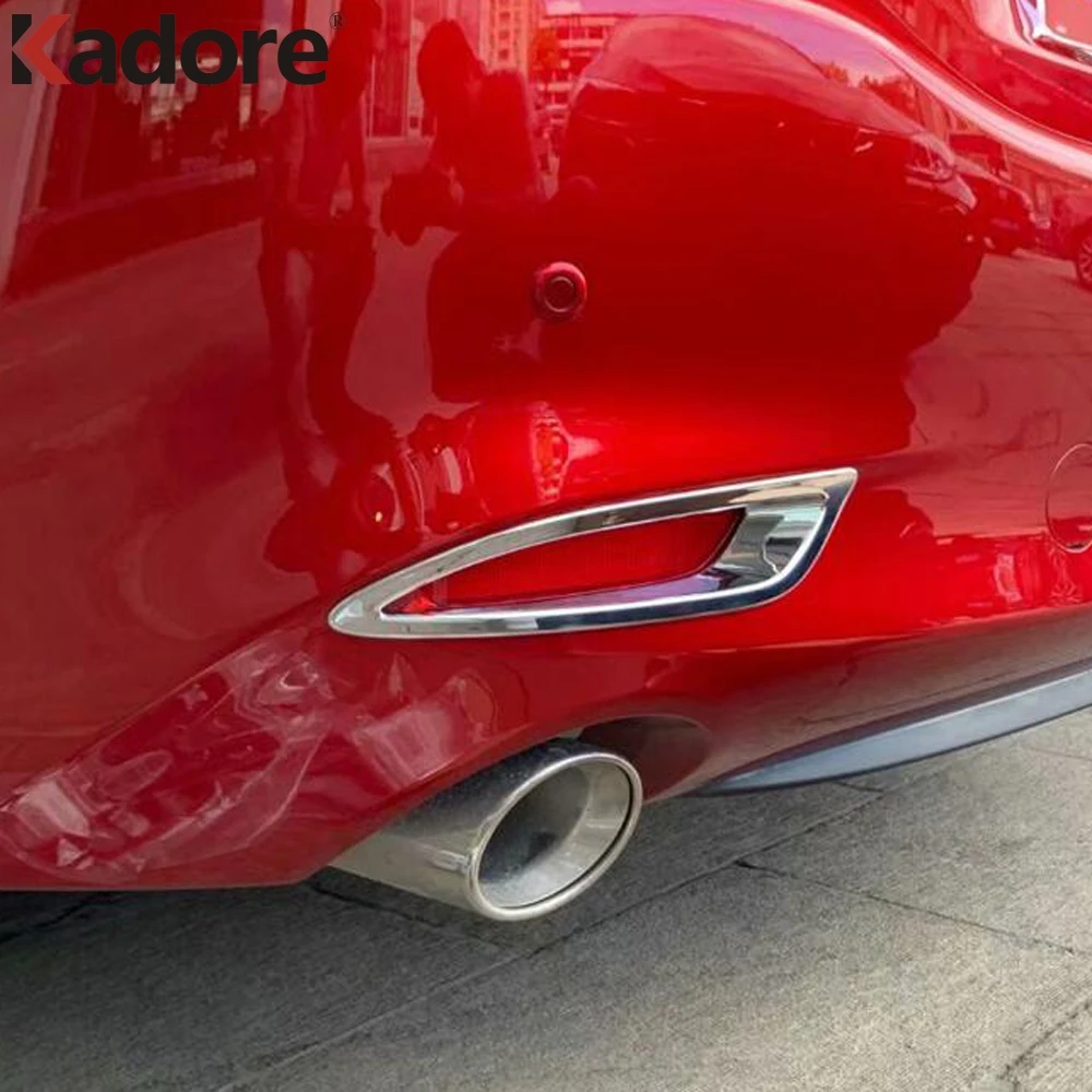 Для Mazda 6 Atenza 2019 2020 хромированные задние противотуманные фары декоративная рамка