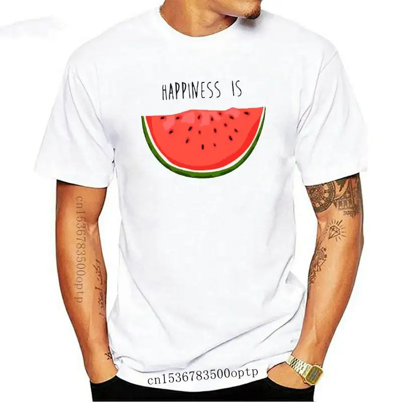 

JCGO Cute Summer Women T-shirts Short Sleeve 100% Cotton Plus Size S-5XL Female Loose Casual t-shirt Watermelon Print Top Tee