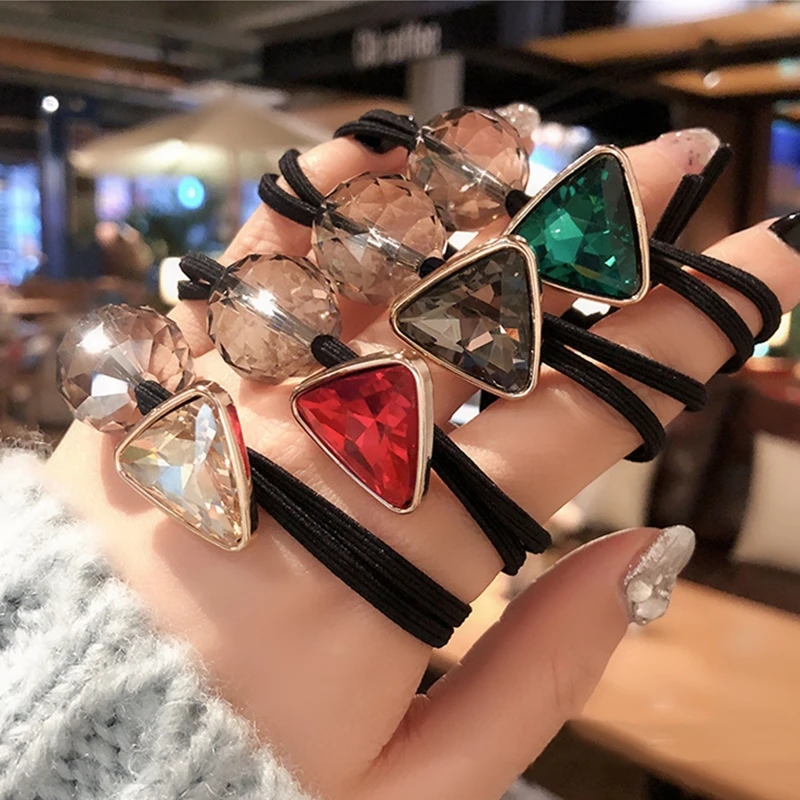 1 шт. Женская эластичная повязка для волос с кристаллами| |