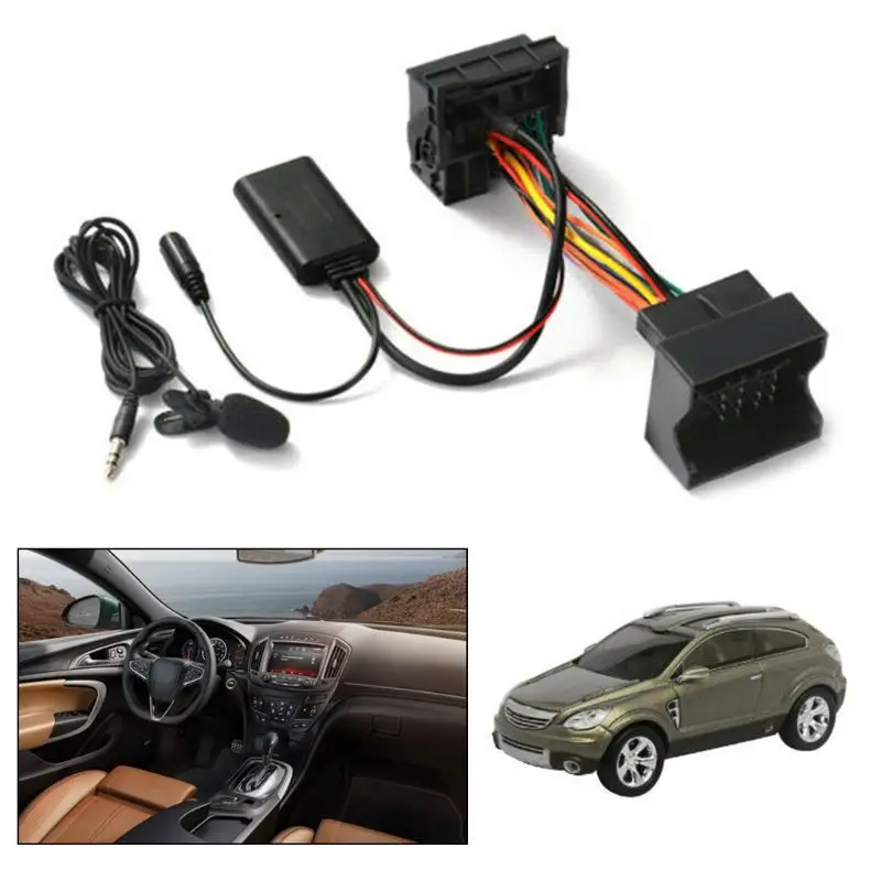 

Audio- AUX Cable Adapter Bluetooth External MIC For Opel CD30 CDC40 CD70 DVD90