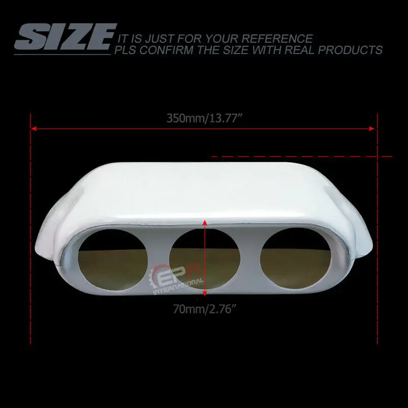 

For Subrau 2010+ (RHD) Impreza WRX STI VA VM FRP Unpainted Triple Gauge Pod 60MM(Also fit Levorg VM/ Forester SJ GJ/ Impreza GP)