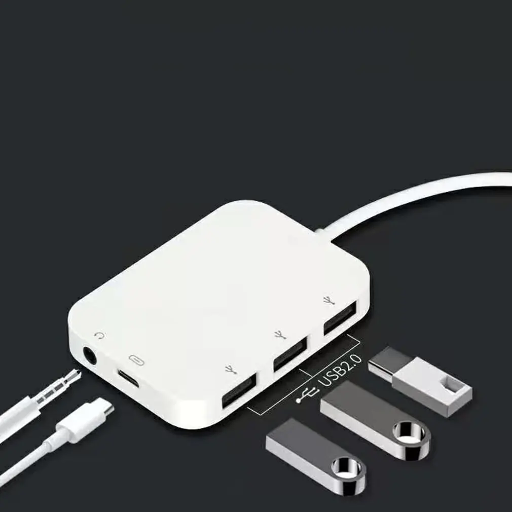 Кабель-Переходник USB Type-C на 2 в 1 док-станция C блок питания 3 0 для телефона