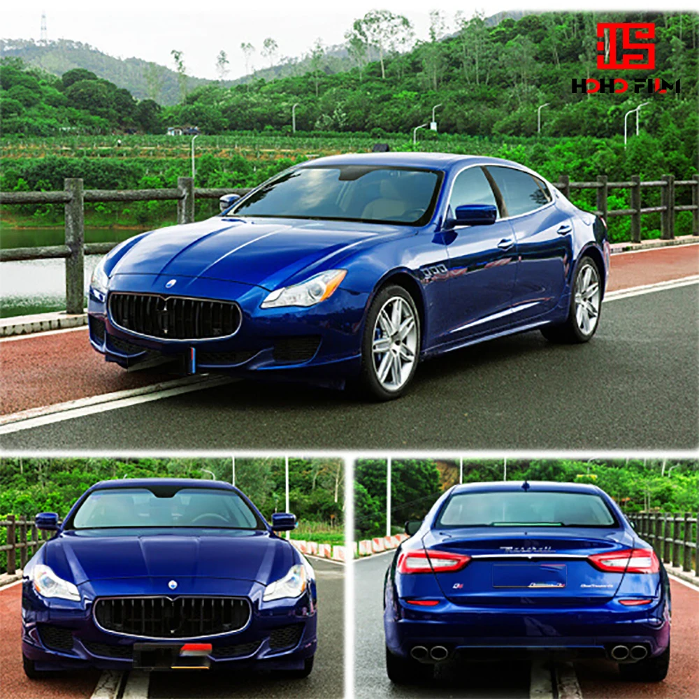 

HOHOFILM 152cmx600cm Light Blue window Tint Windshield Window Film House Glass Glass Sticker 99% UV Proof 75%VLT For a Whole car
