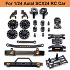 Задний бампер кулаки руля тяга колеса шестигранный амортизатор пластина для 124 1:24 Радиоуправляемый гусеничный автомобиль осевой SCX24 90081 обновленная деталь