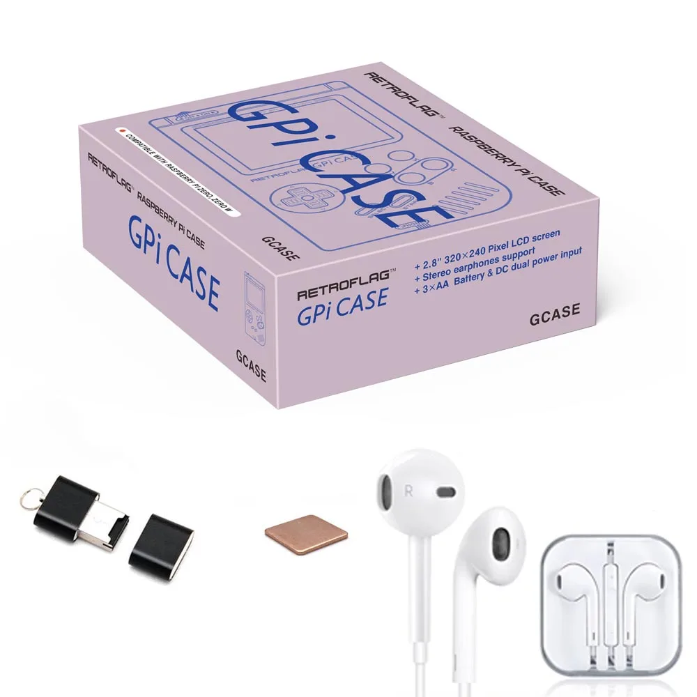 Bundle 4 Retroflag GPi Чехол комплект с 32G Micro SD карты для Raspberry Pi Zero/Zero W - Цвет: Bundle 4