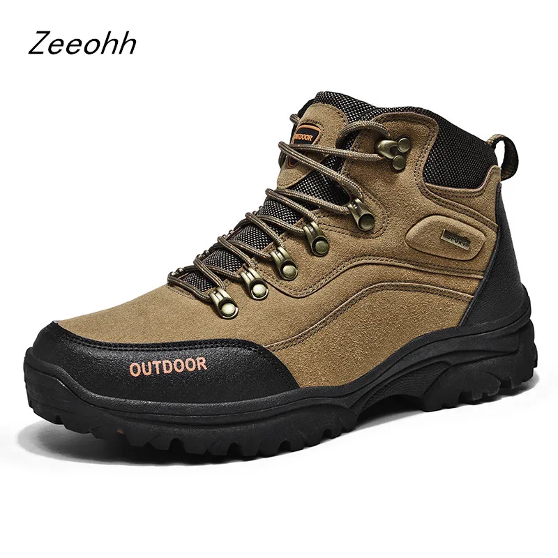 Brand Men Hiking Shoes Waterproof Anti-Skid Mountain Climbing Boots Outdoor Breathable Trekking Shoes botas tacticas hombre
