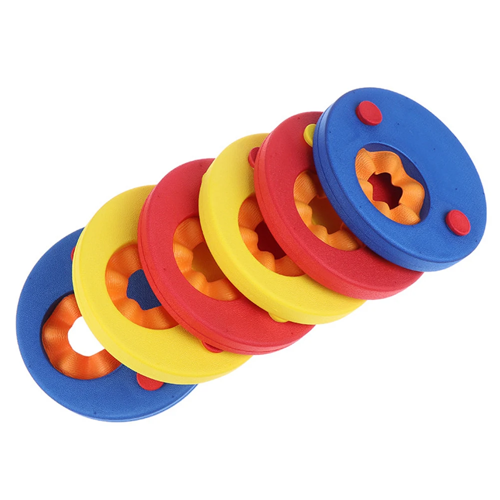 

6pcs/ Set EVA Foam Swim Discs Suit Arm Bands Floating Sleeves Inflatable Pool Float Board Children Exercises Swimming Circles