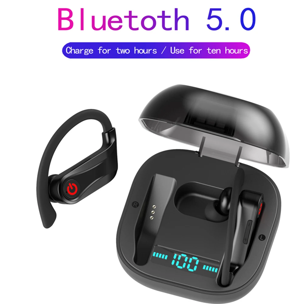

Newly Designed V5.0 TWS Bluetooth Earphones True Earbuds Sports In-Ear Sports Driving Car Earbuds 3D Stereo Waterproof