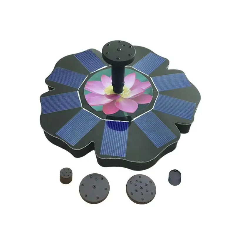 

Kuulee Solar Floating Water Fountain for Pool Pond Garden Decoration Round Solar Powered Pattern Water Fountain