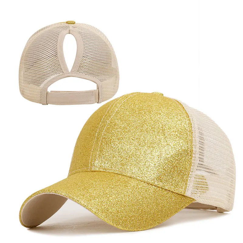 

Female Adjustable Hip Hop Hats 2021 Ponytail Baseball Cap Women Snapback Hat Mesh Caps Summer Breathable Mesh Sun Hat For Ladies