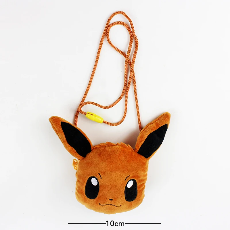 13 см милый плюшевый Кошелек для монет EEVEE Espeon Sylveon Umbreon мини-сумка Плюшевые Мультяшные сумки кошельки карманные игрушки Мультяшные плюшевые игрушки подарок - Цвет: 10cm