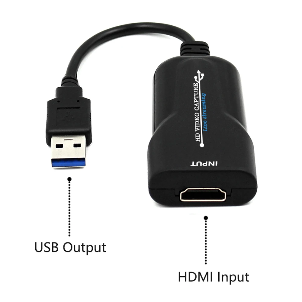 Портативный USB 2 0 HDMI игровая карта захвата 1080P Карта видеозахвата надежную