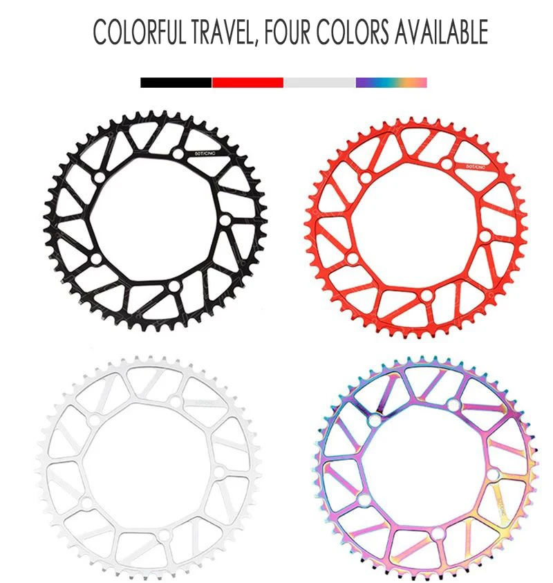 Велосипедная цепь Litepro сверхлегкая Звездочка из сплава с ЧПУ 130BCD 46/48/50/52/54/56/58T