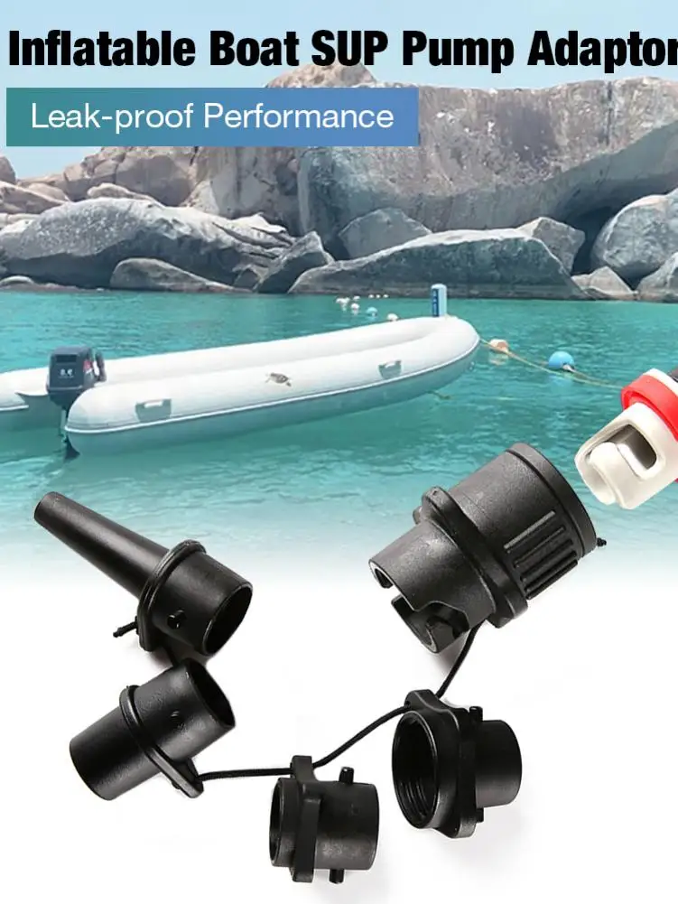 Valve Adapter SUP Pump Surf Paddle Board Dinghy Tool Canoe Assault Boat 4 Nozzle Inflatable Rowing Air Valves | Спорт и развлечения