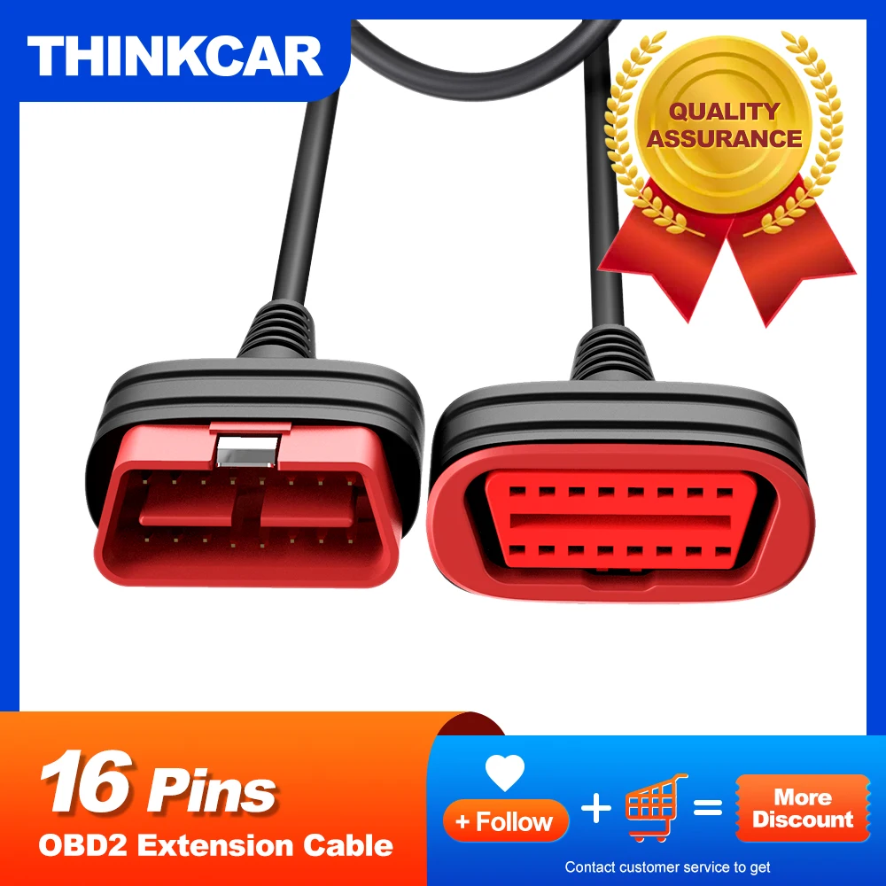THINKCAR универсальный OBD2 Удлинительный кабель для Easydiag 3 0/Mdiag/Golo оригинальный