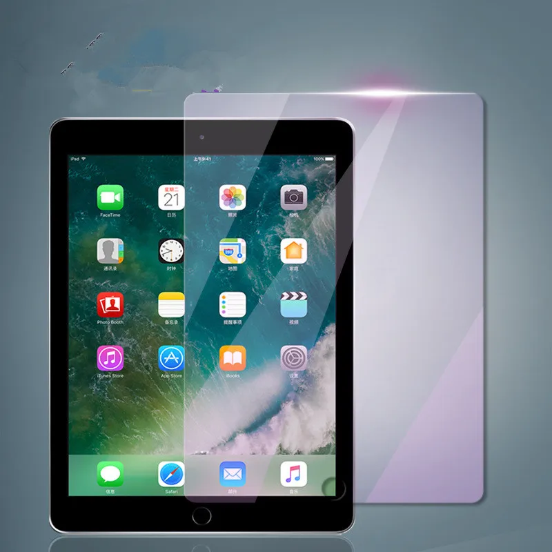 2.5D фиолетовый свет закаленное стекло для Apple iPad Mini 1 2 3 4 защитная пленка планшета
