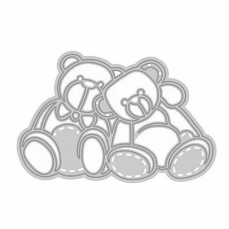 Штампы для скрапбукинга YaMinSanNiO Animal Детские штампы металлические с медвежонком