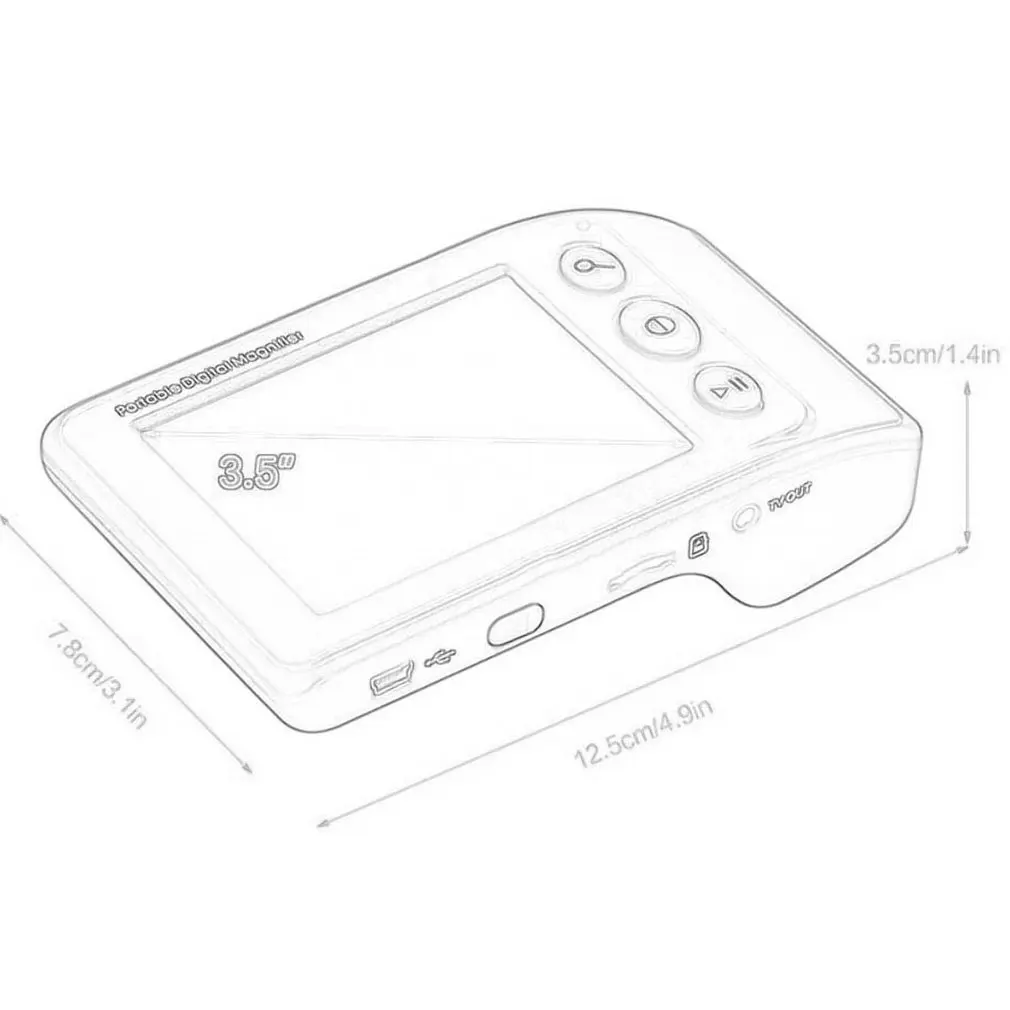 

3.5 Inch Electronic Vision Aid Low Vision Reading And Newspaper Portable Handheld Reader Magnifying Glass