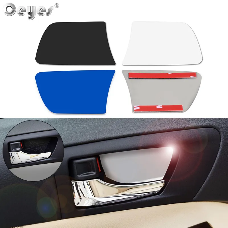 Ceyes 4 шт. Автомобильная дверная ручка наручная Чаша отделка наклейки